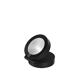 LED Fluter X-BEAM ROUND OUTDOOR WALL / FLOOR SURF PROJ 1.0 LED 3000K B 25W 220-240VAC DIM CRI80, schwenkbar, schwarz matt