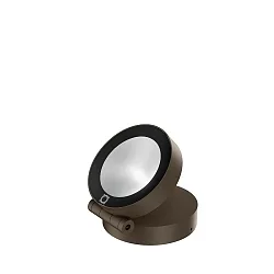 LED Fluter X-BEAM ROUND OUTDOOR WALL / FLOOR SURF PROJ 1.0 LED 3000K Q 25W 220-240VAC DIM CRI80, schwenkbar, bronze