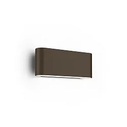 outdoor wall luminaire KIOSK 1.0 up /  down, with lens optics IP65, bronze dimmable