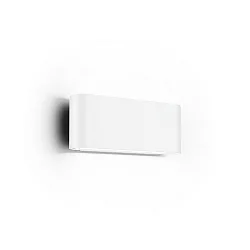 LED Außenwandleuchte KIOSK 1.0, IP65, Up/Down, oval, 230V AC, CRi >90, dimmbar, 12W 3000K 2x500lm, mattweiß