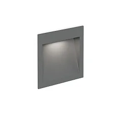 Outdoor LED Wand-Einbauleuchte ORIS OUTDOOR WALL REC 1.3, IP65, 13x13cm, 350-700mA 9V (exkl. BG), 3/7W 3000K, CRi >90