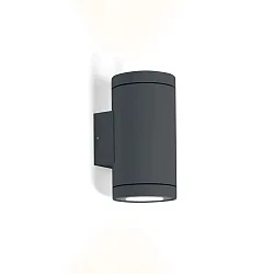 Außenwandleuchte TUBE WALL 2.0 PAR16, rund, IP65, 2-seitig (Up & Down), 2x GU10 max. 5W, anthrazit