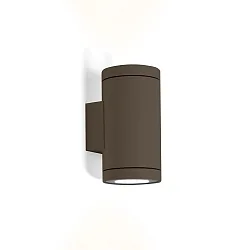 Außenwandleuchte TUBE WALL 2.0 PAR16, rund, IP65, 2-seitig (Up & Down), 2x GU10 max. 5W, bronze