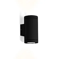 LED Außenwandleuchte TUBE WALL 2.0, rund, IP65, 2-seitig (Up & Down), 20.1W 3000K 36°, CRi >90, dimmbar, schwarz
