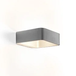 LED Außenwandleuchte TAPE 1.0, IP65, 8W 3000K, CRi >90, dimmbar, Dunkelgrau