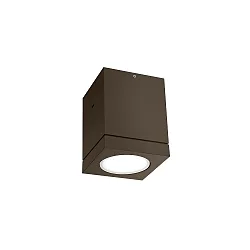 Outdoor Deckenleuchte TUBE CARRÉ 1.0 PAR16, eckig, IP65, GU10 max. 5W (exkl.), starr, bronze