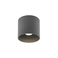 outdoor ceiling luminaire BOX OUTDOOR CEILING SURF 1.0 IP65, grey dimmable