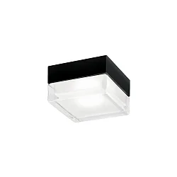 Outdoor LED Wand- und Deckenleuchte BLAS 2.0, IP65, eckig, 9.6W 3000K 950lm, CRi >90, dimmbar, Glas klar + matt, schwarz