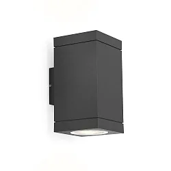 Außenwandleuchte TUBE CARRÉ WALL 2.0 PAR16, eckig, IP65, 2-seitig (Up & Down), 2x GU10 max. 5W (exkl.), starr, anthrazit