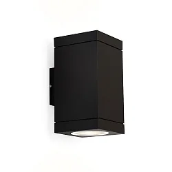 Außenwandleuchte TUBE CARRÉ WALL 2.0 PAR16, eckig, IP65, 2-seitig (Up & Down), 2x GU10 max. 5W (exkl.), starr, schwarz