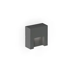 outdoor wall luminaire RETO WALL SURFACE OUTDOOR 0.8 square IP65, anthracite dimmable