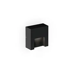 outdoor wall luminaire RETO WALL SURFACE OUTDOOR 0.8 square IP65, black matt dimmable