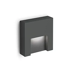 LED Außenwandleuchte RETO OUTDOOR WALL SURF 1.3 LED 3000K A 5W 220-240VAC DIM CRI90, anthrazit