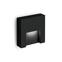 LED Außenwandleuchte RETO OUTDOOR WALL SURF 1.3 LED 3000K B 5W 220-240VAC DIM CRI90, schwarz matt