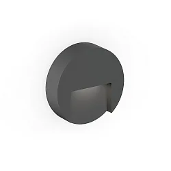 LED Outdoor Wandleuchte RETO ROUND WALL SURFACE OUTDOOR 1.3, rund, 5,1W, 3000K, 160lm, IP65, anthrazitgrau