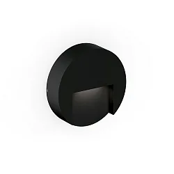 LED Outdoor Wandleuchte RETO ROUND WALL SURFACE OUTDOOR 1.3, rund, 5,1W, 3000K, 160lm, IP65, schwarz