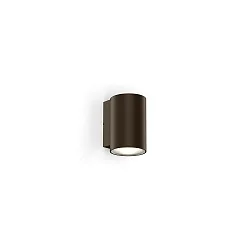LED Außenwandleuchte TRAM 1.0, IP65, zylindrisch, 1-seitig, 230V AC, 6W 3000K 553lm 36°, CRi >90, dimmbar, bronze
