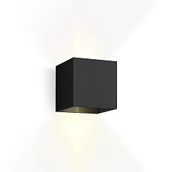 LED Außenwandleuchte BOX 2.0, IP65, Up&Down, 6W 2700K 2x200lm, Winkel verstellbar, dimmbar, schwarz