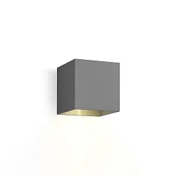 LED Außenwandleuchte BOX 1.0, IP65, Up or Down, 6W 2700K 400lm, Winkel verstellbar, dimmbar, dunkelgrau
