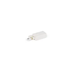 Accessory for 1-phase tracks - End feed-in left, white