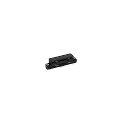 Accessory for 1-phase tracks - coupler straight, 220-240V, 16A, black