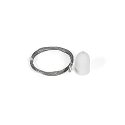 Accessory for 1-phase track - suspension set incl. fixing clamp, 150cm, white