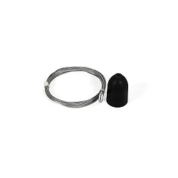 Accessory for 1-phase track - suspension set incl. fixing clamp, 150cm, black