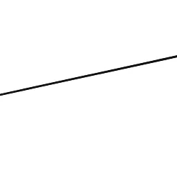 1-phase track (Recessed mounting), 200cm, black