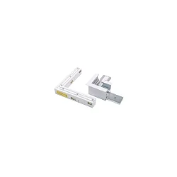 L-Verbinder für STREX System, Einbau, mechanisch, Anschluss links und rechts, weiß