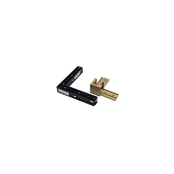 L-connector STREX 48V mechanical, electric, left-right, champagner, black