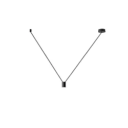 Zubehör für WIRO - Abhängungsset DECENTER 1.0 für 1 Schirm, E27, mit Rosette, 600cm