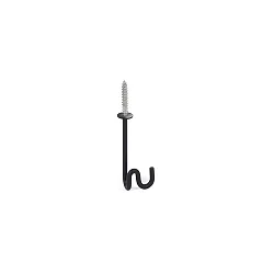 Optionaler Haken für Multi-Baldachin, für 6mm Dübel, Ø 0.5cm / H 9cm, Edelstahl, schwarz