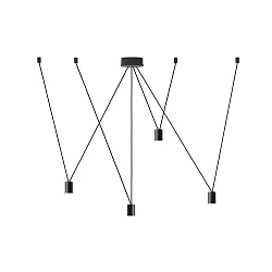 Zubehör für WIRO - Abhängungsset DECENTER 4.0 für 4 Schirme, 260cm, 4x E27, mit Multi-Rosette