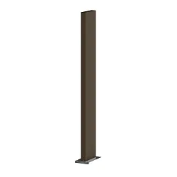 Poller für Wegeleuchte POLE 870 Q with fixation plate, eckig, bronze