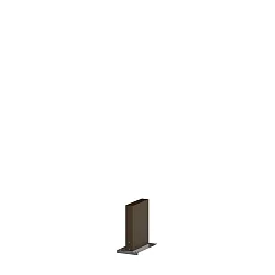 Poller für Wegeleuchte POLE 170 Q with fixation plate, eckig, bronze