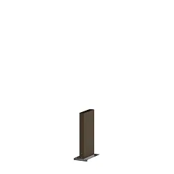 Poller für Wegeleuchte POLE 270 Q with fixation plate, eckig, bronze