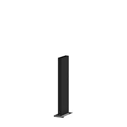 Poller für Wegeleuchte POLE 470 B with fixation plate, eckig, schwarz