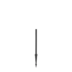 Poller für Wegeleuchte KIOSK POLE 400 A incl. base and ground spike, zylindrisch, anthrazit