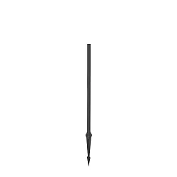 Poller für Wegeleuchte KIOSK POLE 600 A incl. base and ground spike, zylindrisch, anthrazit
