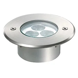 Outdoor LED Einbau-Scheinwerfer, IP67 IK08, rund, Ø 9.5cm, 350mA (exkl. BG), befahrbar bis 650kg, Edelstahl