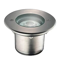 Outdoor LED Einbau-Scheinwerfer, IP67 IK11, rund, Ø 11.5cm, 350mA (exkl. BG), Edelstahl 4VA, dreh-/schwenkbar, 5W RGB 30°