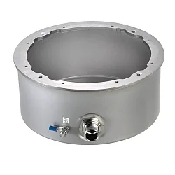 Einbaugehäuse für Schwimmbad-Scheinwerfer, Einbau-Ø 19.6cm, Edelstahl