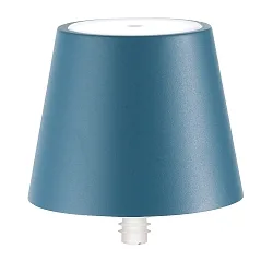 LED Akkuleuchte POLDINA STOPPER, 2,2W, 2200/2700/3000K, 234/251/256lm, CRI>80, IP54, dimmbar, blau