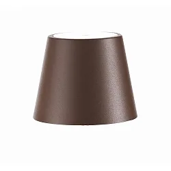 Leuchtenschirm für LED Akkuleuchte POLDINA, Aluminium, rostfarben