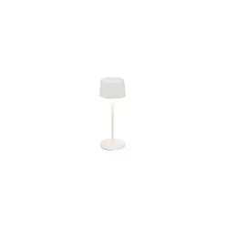 LED Akku-Tischleuchte OLIVIA MICRO, 2,2W, 2200/2700/3000K, 183/187/225lm, CRI>80, IP65, dimmbar, weiß/matt