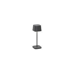 Outdoor LED Akku-Tischleuchte OFELIA MICRO, IP65, 2.2W 2200-3000K (CCT Switch), mit Touch-Dimmer, dunkelgrau