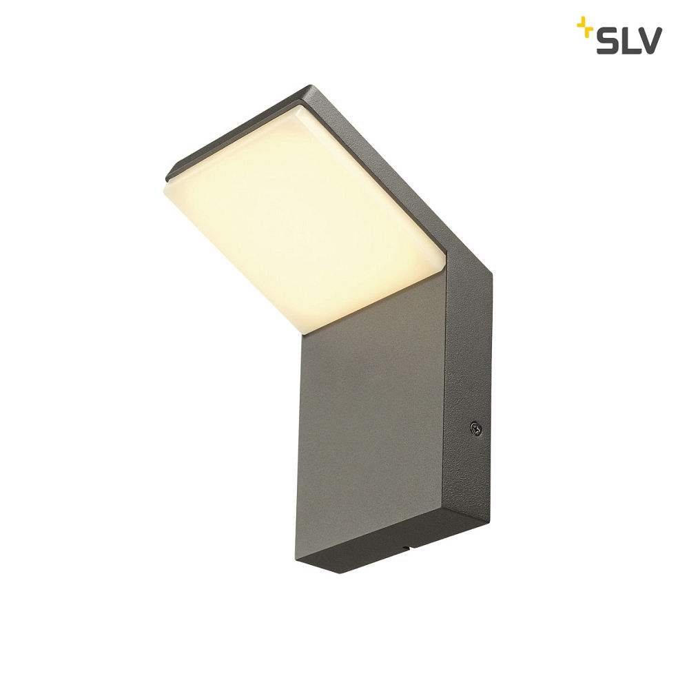 SLV LED Außenleuchte ORDI Wandleuchte, anthrazit, 120°, SMD LED, 3000K, IP44, ohne Sensor