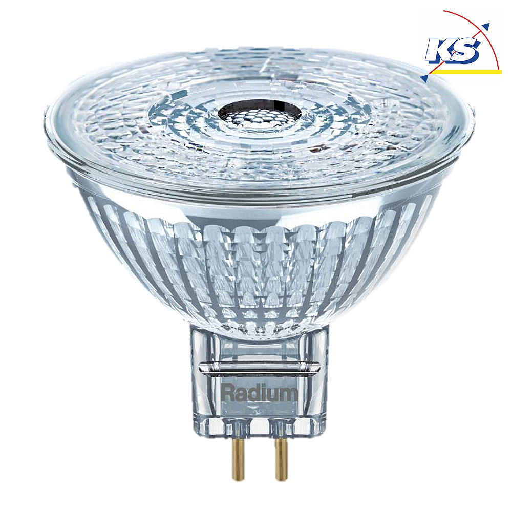 RADIUM Radium LED Niedervolt-Reflektorlampe Star NV-RetroFit MR16, 12V, GU5.3, 4.6W 4000K 350lm 950cd 36°