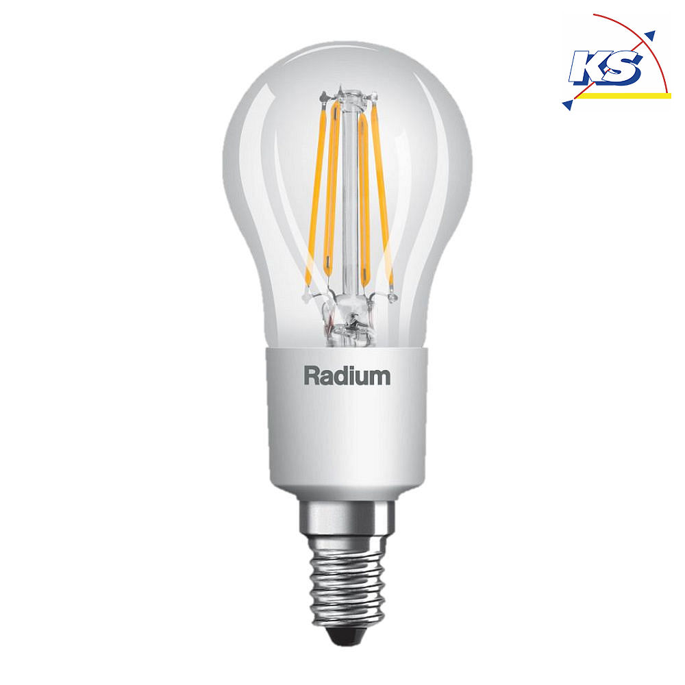 RADIUM Radium LED Filament Tropfenform Star Plus Drop Ambiente Lux, E14, 6.5W 2700K 806lm 300°, klar