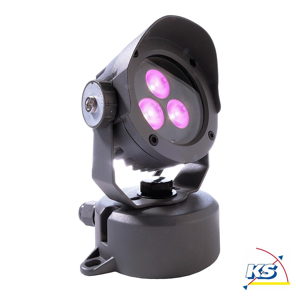  Outdoor LED spot POWER SPOT IV RGB, 24V DC, 6W, 30°, anthracite